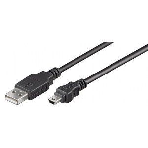 Goobay | USB cable | Male | 4 pin USB Type A | Male | Black | Mini-USB Type B | 3 m